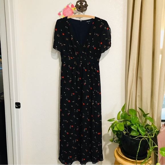 Madewell Tulip-Sleeve Maxi Dress in Sweet Blossoms Sz 2 - Picture 9 of 15